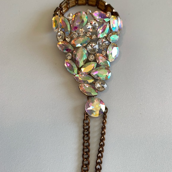 Upper arm bracelet. Very blingy. Aurora borealis gems. - Picture 3 of 6